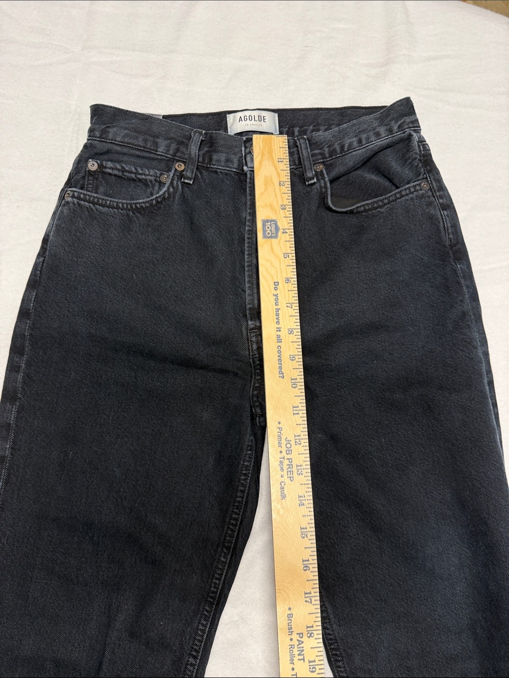 Agolde 90s Pinch Black Straight-Leg Women's Jeans 26 - Picture 10 of 10